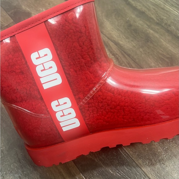 New UGG CLASSIC CLEAR MINI LAVA FLOW WATERPROOF SHEEPSKIN ANKLE BOOT, Size 8 - Picture 6 of 8